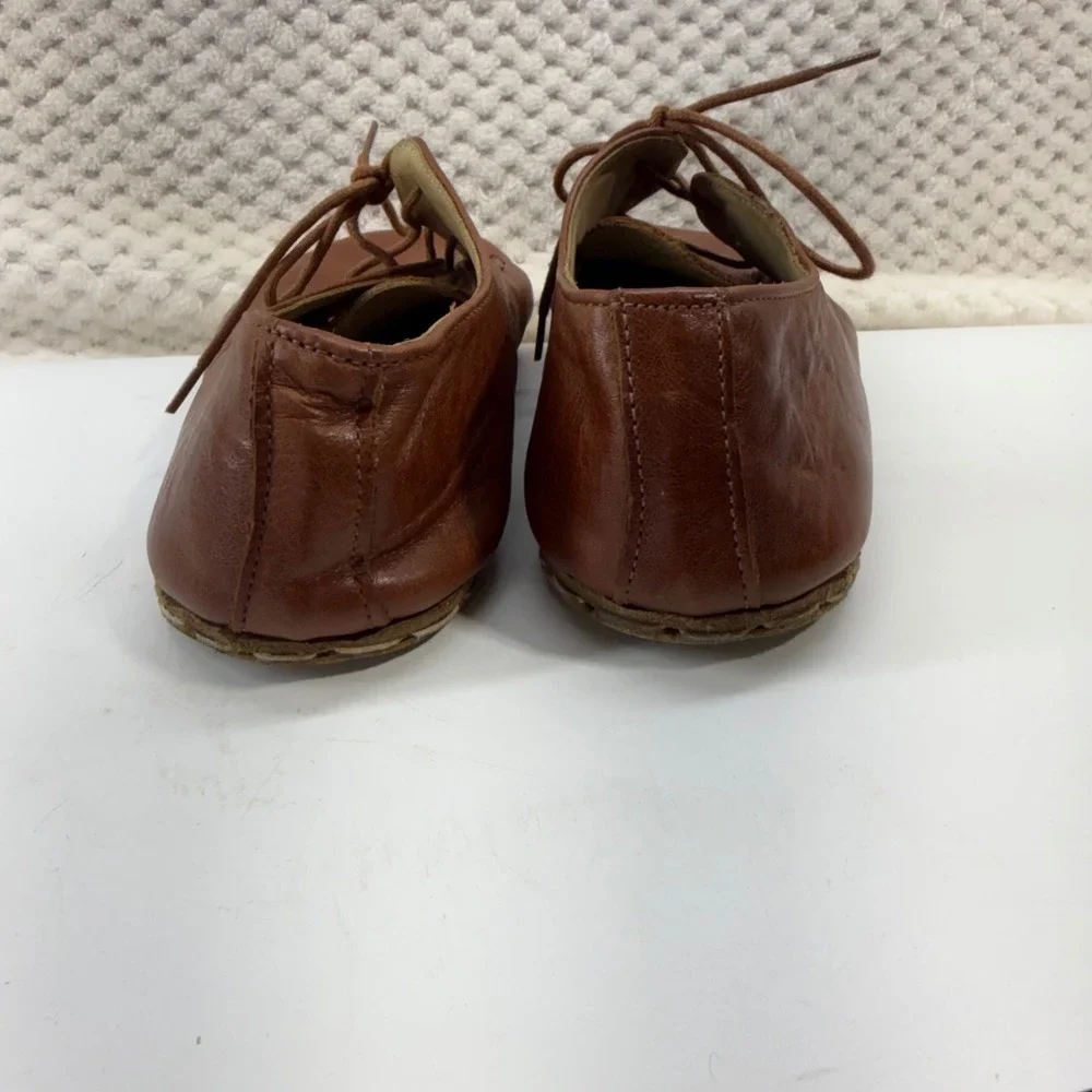 Swiss Barefoot Shoes Size 40EU US 7.5/9 Brown Leather Minimalist Oxford Lace Up